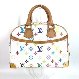 LOUIS VUITTON M92663 Monogram Multicolor Trouville Bag Mini Boston Handbag Ca...